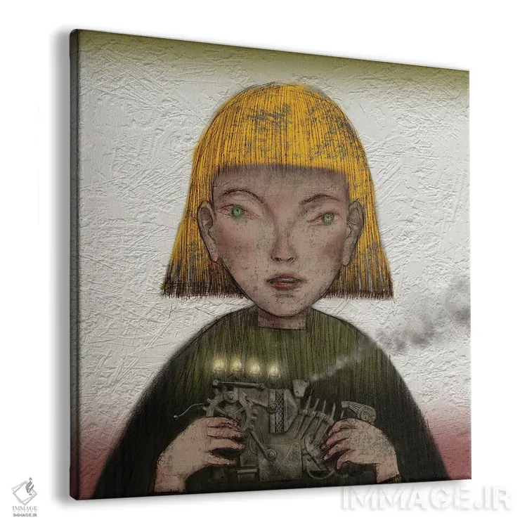 تابلو اسباببازی بخار زرد (I) اثر هیرویوشی کوراوا - نمای پرسپکتیو محصول