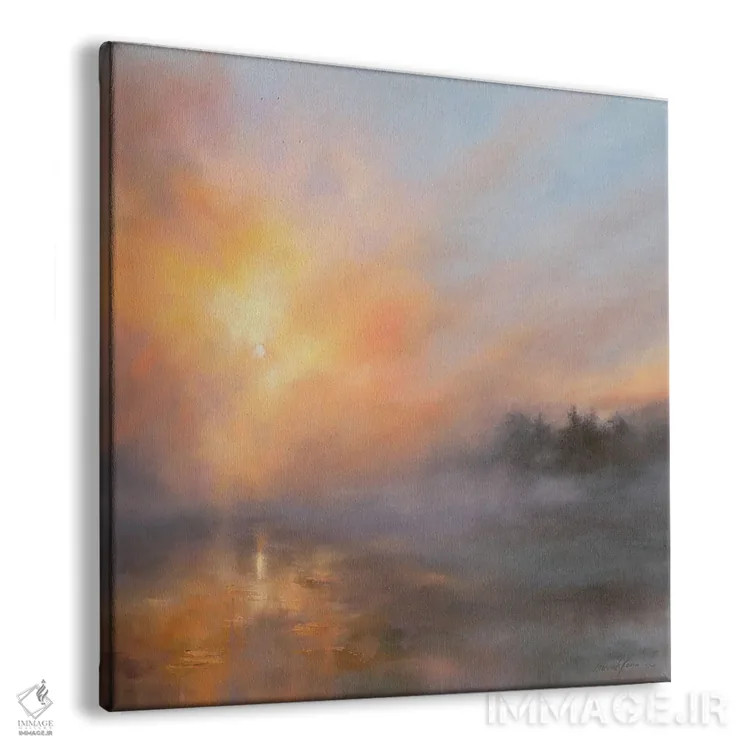 تابلو بررسی غروب اثر هانا کروین - نمای پرسپکتیو محصول