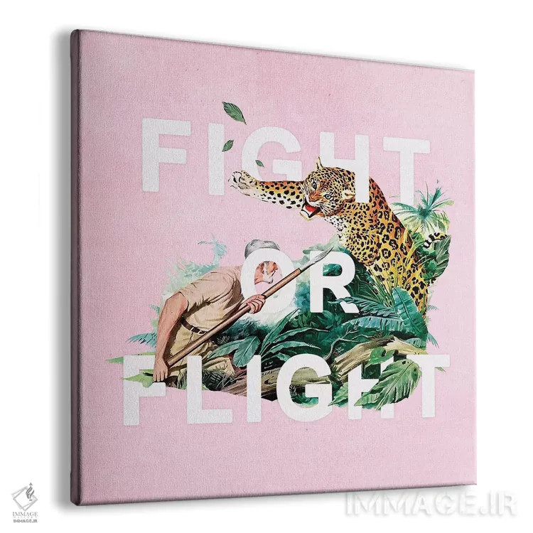 تابلو مبارزه یا فرار اثر هدر لندیس - نمای پرسپکتیو محصول