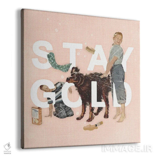 تابلو طلایی بمان اثر هدر لندیس - نمای پرسپکتیو محصول