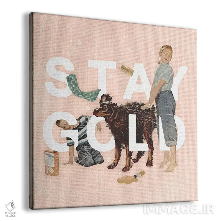 تابلو طلایی بمان اثر هدر لندیس - نمای پرسپکتیو محصول