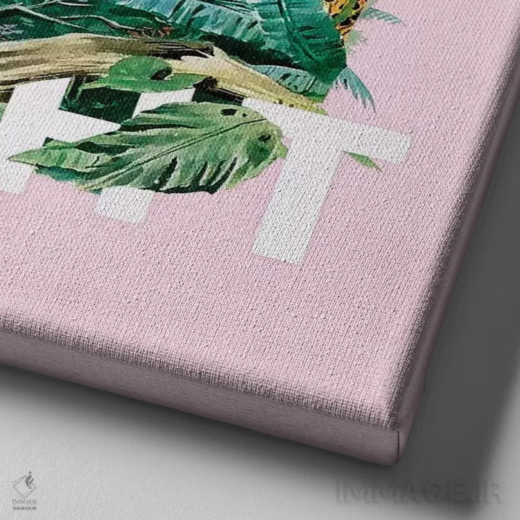 تابلو مبارزه یا فرار اثر هدر لندیس - نمای نزدیک بافت بوم