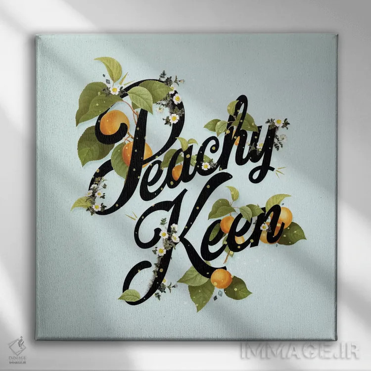 تابلو نعناع هلوئی خوشایند اثر هدر لندیس - نمای روبهرو روی دیوار