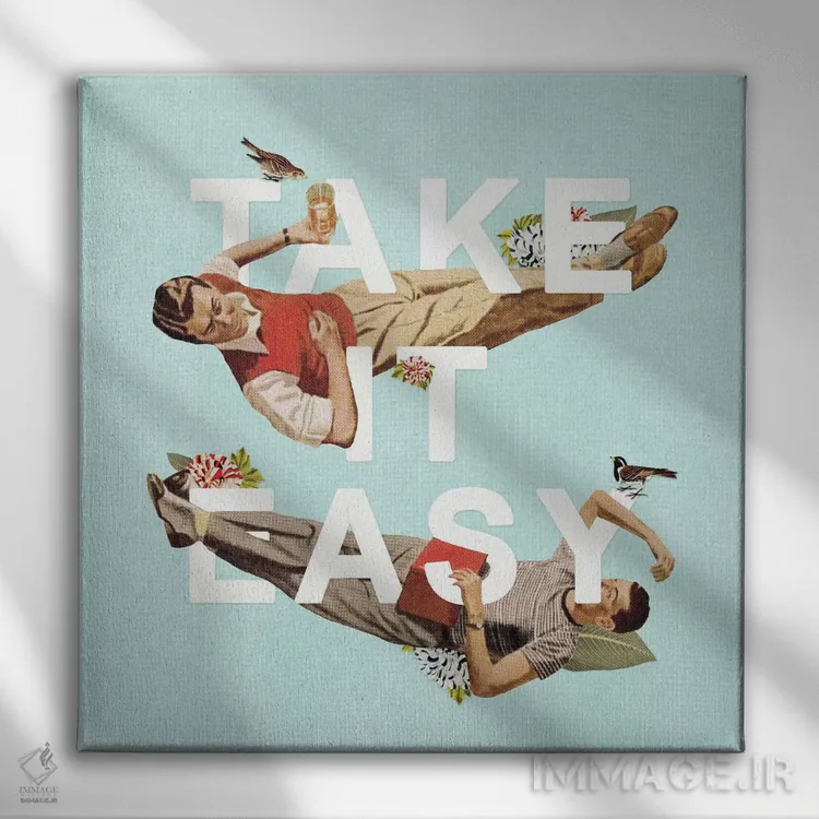 تابلو آرام باش اثر هدر لندیس - نمای روبهرو روی دیوار