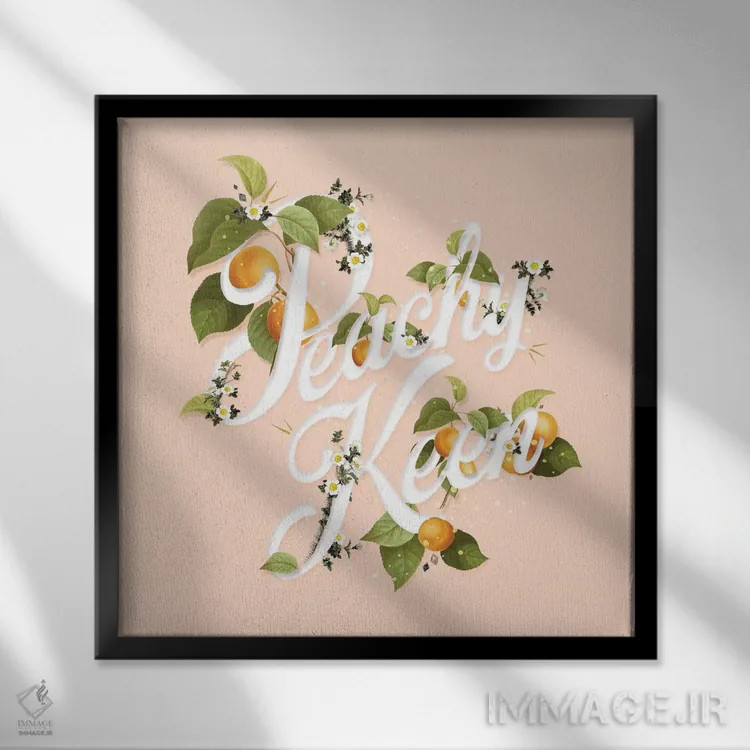 تابلو هلو خوشایند اثر هدر لندیس - نمای قابدار مشکی