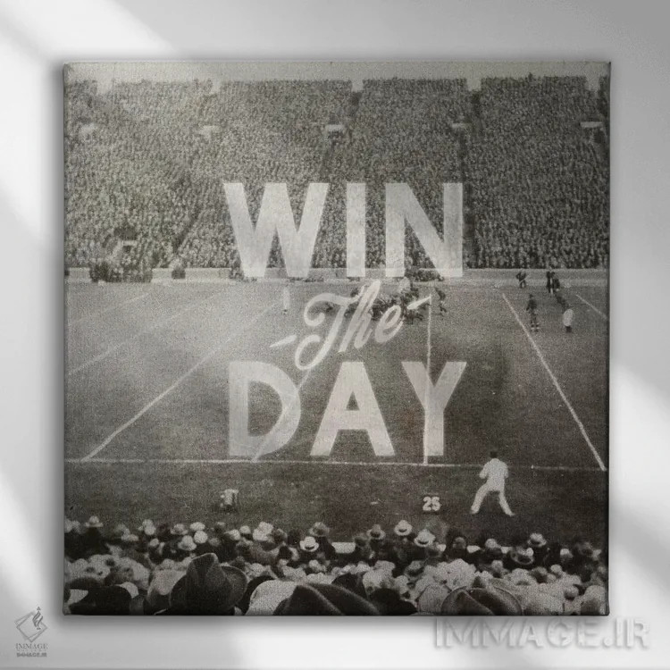 تابلو برندهٔ روز باش اثر هدر لندیس - نمای روبهرو روی دیوار