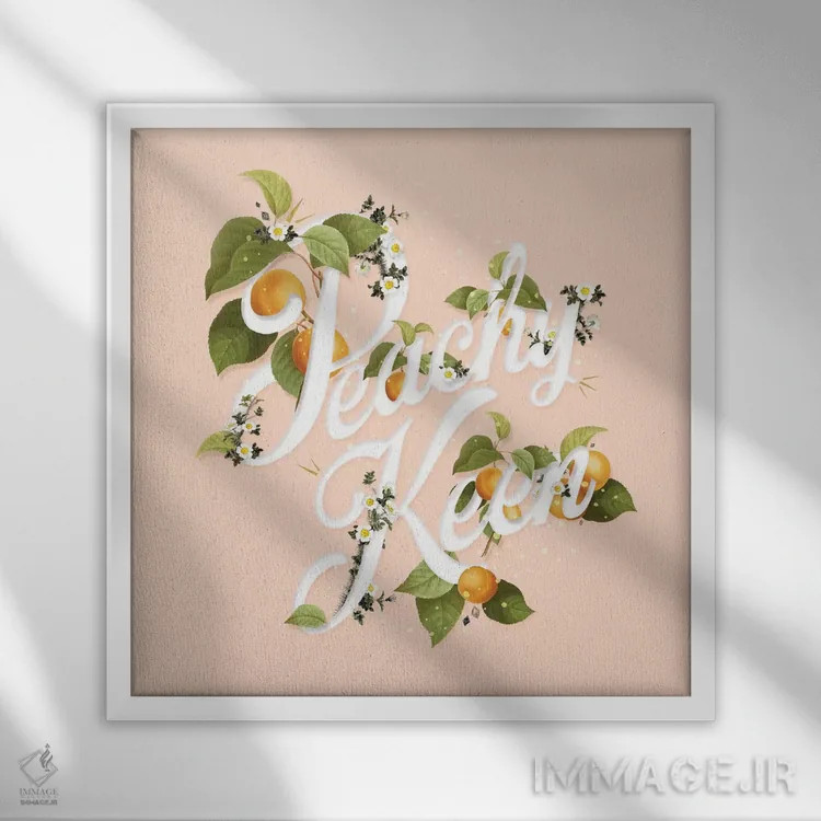 تابلو هلو خوشایند اثر هدر لندیس - نمای قابدار سفید