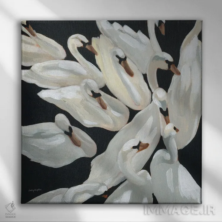 تابلو دسته (گروه) اثر هیلی نایتن - نمای روبهرو روی دیوار