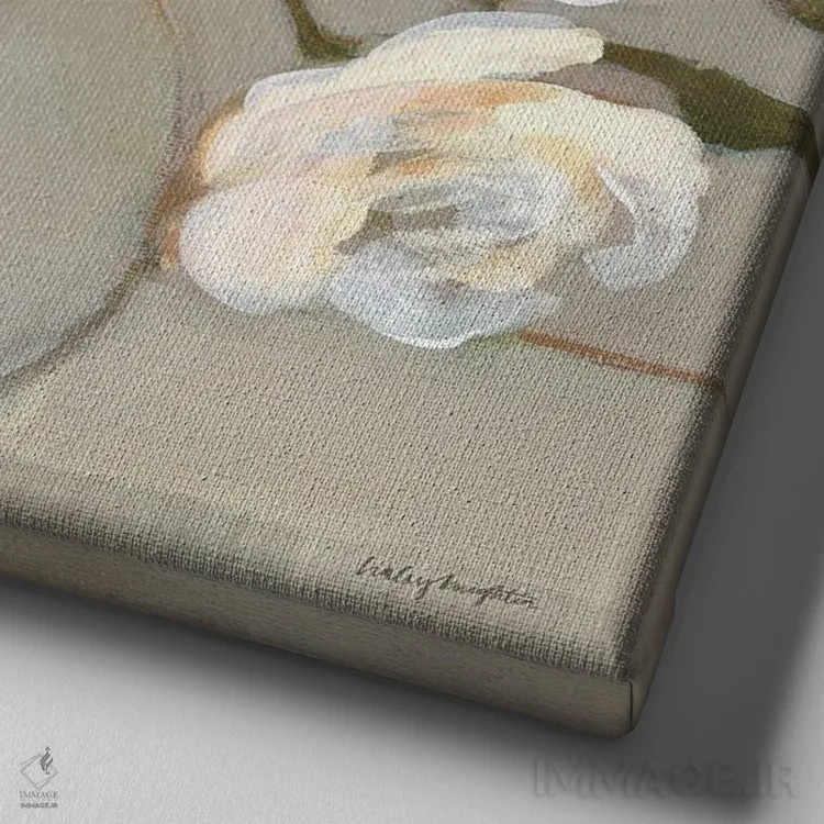 تابلو بیلی جین (نام خاص) اثر هیلی نایتن - نمای نزدیک بافت بوم