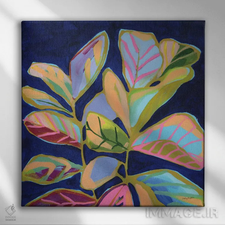 تابلو بانوی گیاهان (II) اثر هیلی نایتن - نمای روبهرو روی دیوار