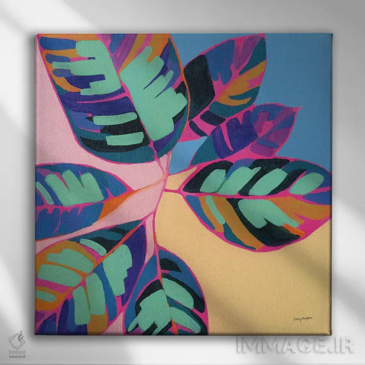 تابلو بانوی گیاهان (I) اثر هیلی نایتن - نمای روبهرو روی دیوار