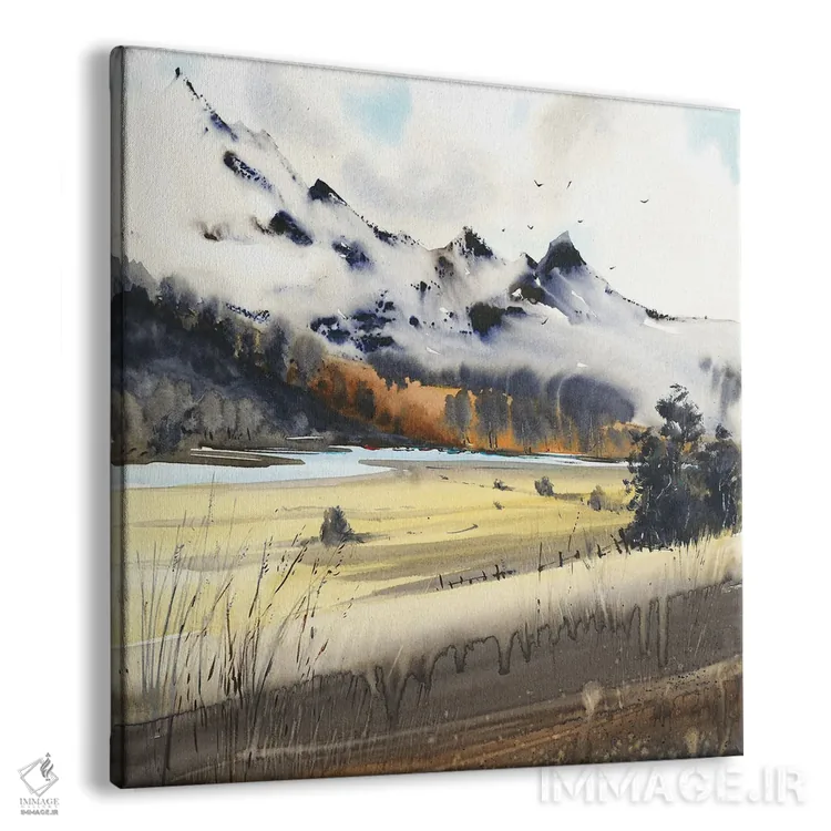 تابلو رشتهکوه I اثر هوملایکآرت (برند هنری) - نمای پرسپکتیو محصول