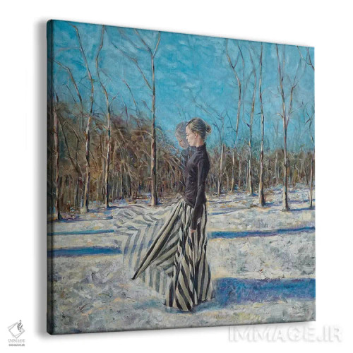 تابلو ژانویه اثر هارت آو لیلی (برند هنری) - نمای پرسپکتیو محصول