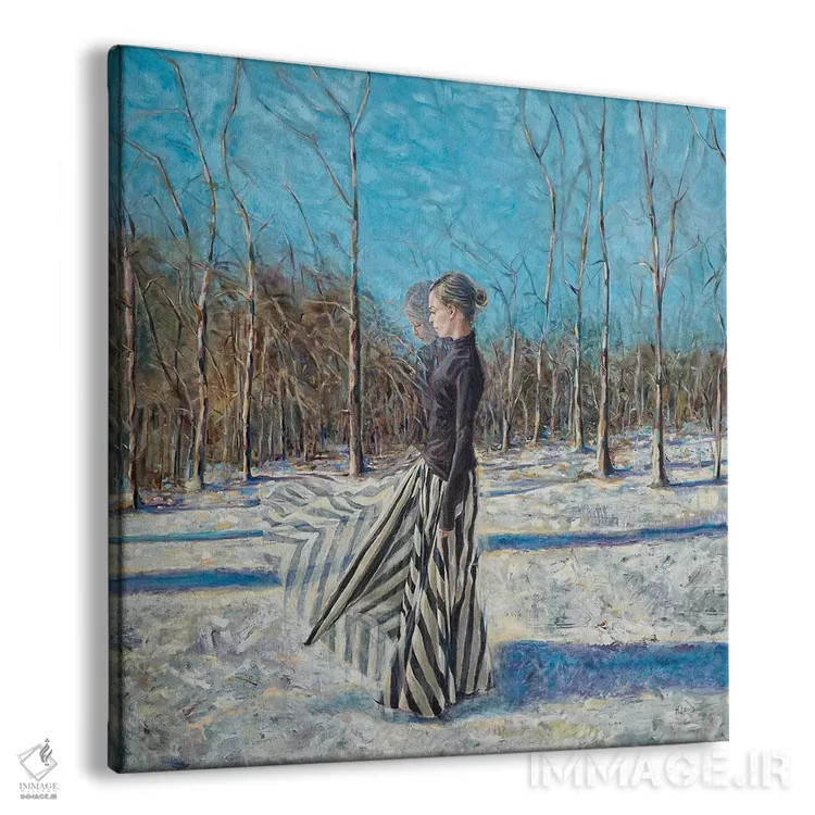 تابلو ژانویه اثر هارت آو لیلی (برند هنری) - نمای پرسپکتیو محصول