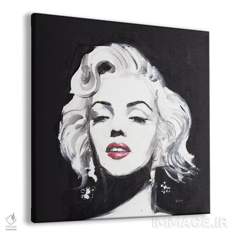 تابلو خانم مونرو اثر هارت آو لیلی (برند هنری) - نمای پرسپکتیو محصول