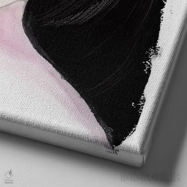 تابلو چشمان اتاقخوابی اثر هارت آو لیلی (برند هنری) - نمای نزدیک بافت بوم