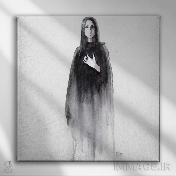 تابلو لوسیا اثر هارت آو لیلی (برند هنری) - نمای روبهرو روی دیوار