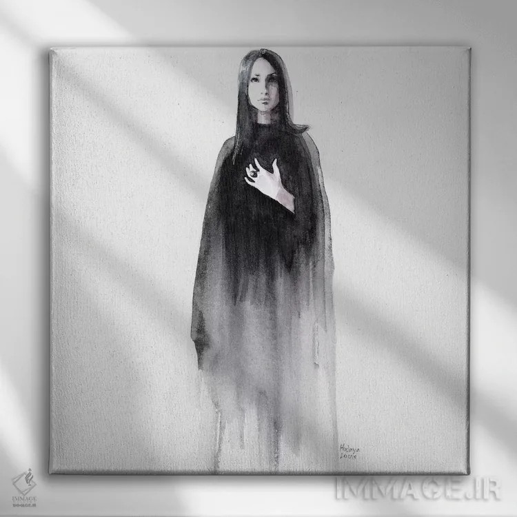 تابلو لوسیا اثر هارت آو لیلی (برند هنری) - نمای روبهرو روی دیوار