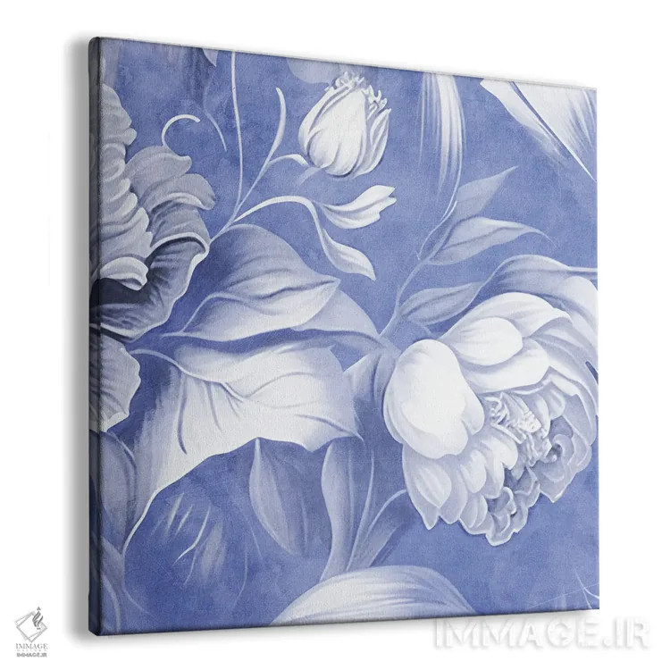 تابلو گلبرگهای سفید آبرنگی II اثر اشلی آلدرج - نمای پرسپکتیو محصول