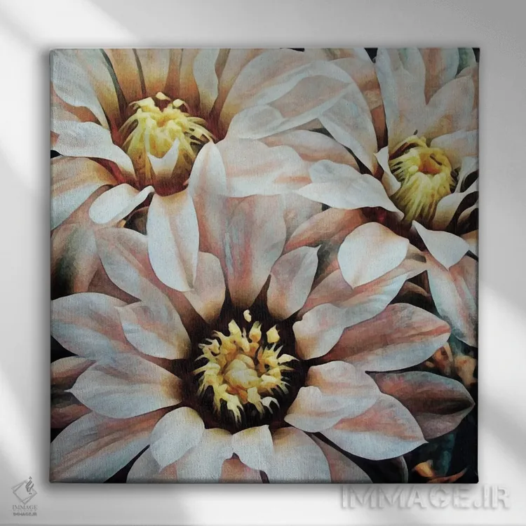 تابلو گیاهان ظریف و خطرناک اثر اشلی آلدرج - نمای روبهرو روی دیوار