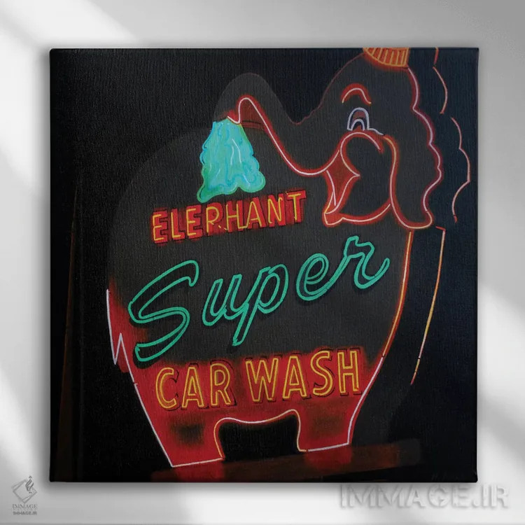 تابلو شستشوی فوقالعاده اثر هایدی مارتین - نمای روبهرو روی دیوار