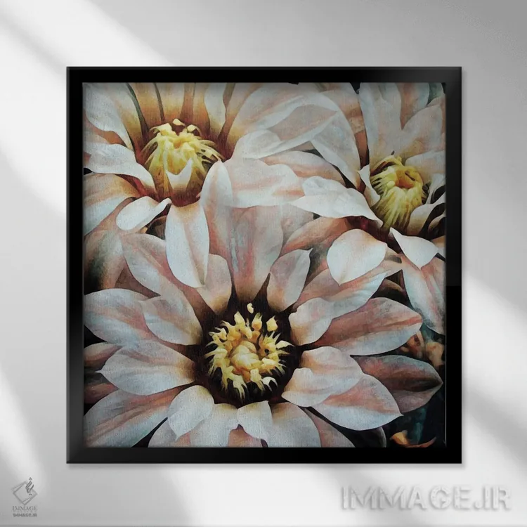 تابلو گیاهان ظریف و خطرناک اثر اشلی آلدرج - نمای قابدار مشکی