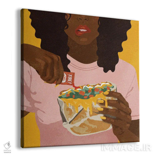 تابلو آتش اثر هانا رَند - نمای پرسپکتیو محصول