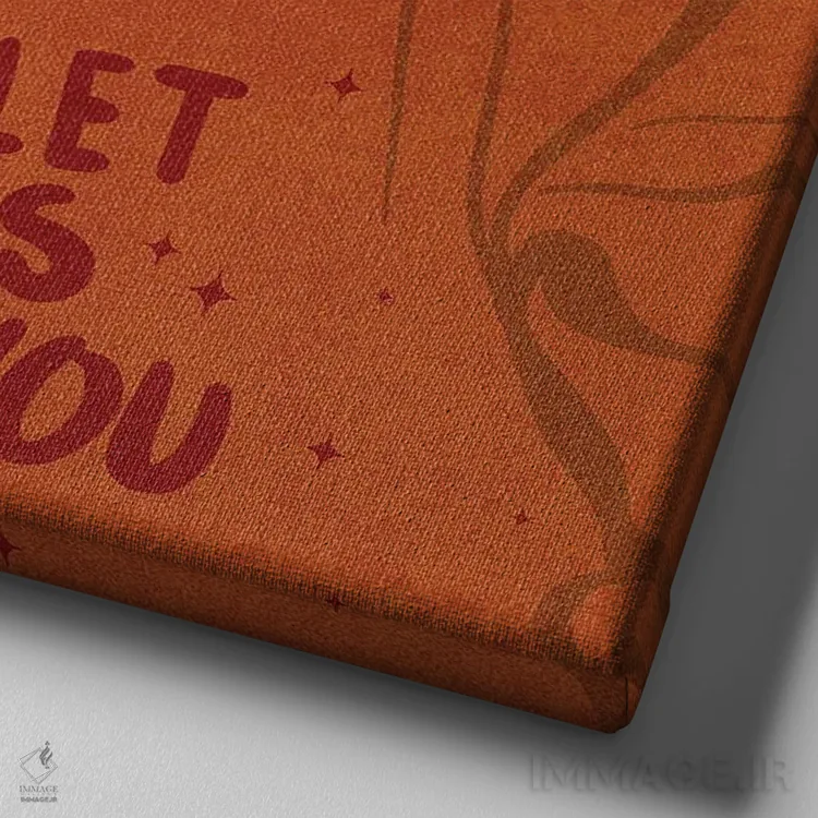 تابلو آدمهای متنفر تو را تعریف نمیکنند اثر هانا رَند - نمای نزدیک بافت بوم