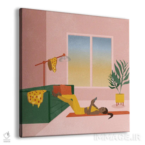 تابلو پایداری قرنطینه اثر هانا رَند - نمای پرسپکتیو محصول