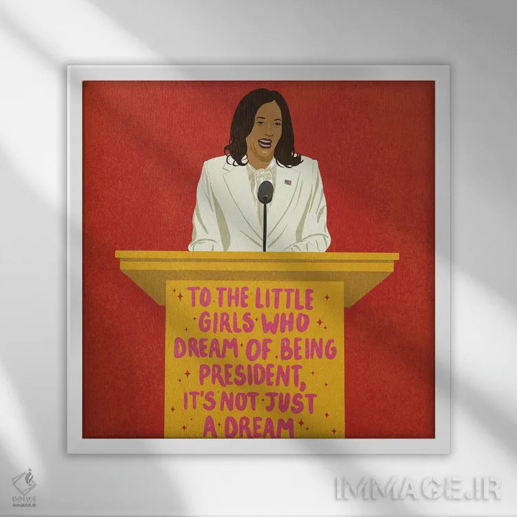 تابلو ویپی اثر هانا رَند - نمای قابدار سفید