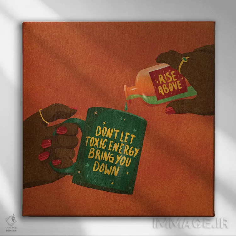 تابلو فراتر رو اثر هانا رَند - نمای روبهرو روی دیوار