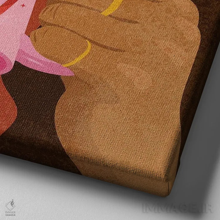 تابلو ارزش انرژی من را نداری اثر هانا رَند - نمای نزدیک بافت بوم