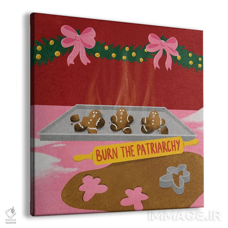 تابلو پدرسالاری را بسوزان اثر هانا رَند - نمای پرسپکتیو محصول