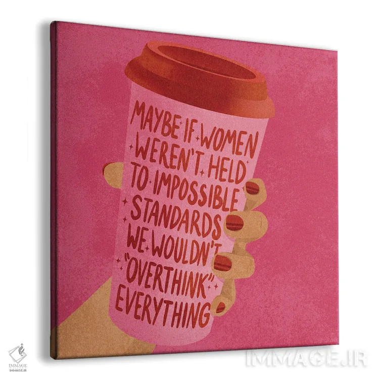 تابلو زیاد فکر کردن اثر هانا رَند - نمای پرسپکتیو محصول