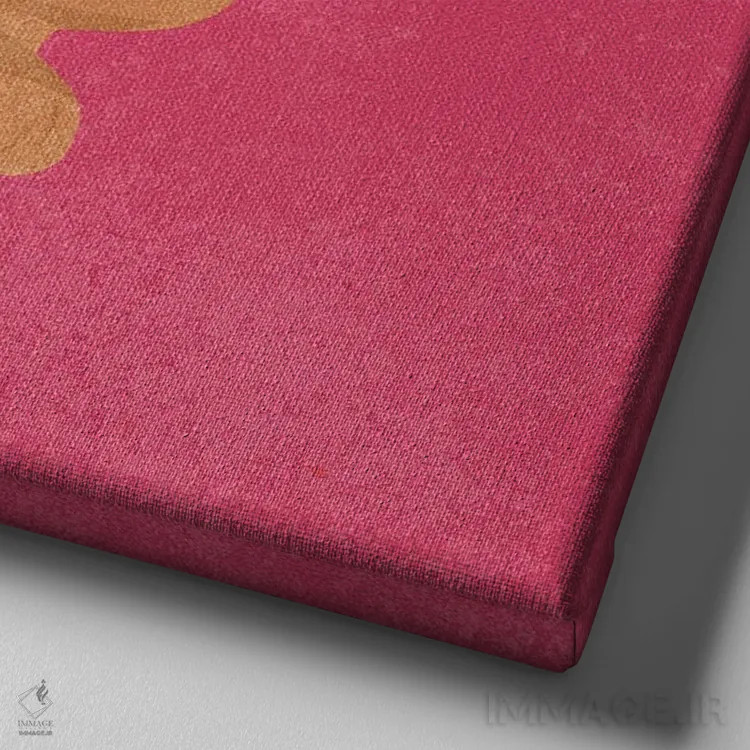 تابلو زیاد فکر کردن اثر هانا رَند - نمای نزدیک بافت بوم