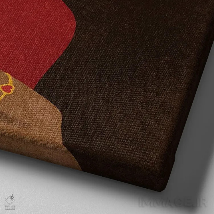 تابلو مراقبت از خود اثر هانا رَند - نمای نزدیک بافت بوم