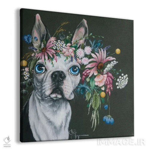 تابلو بوستون تریر (نژاد سگ) اثر هولیهکس آرت (استودیو هنری) - نمای پرسپکتیو محصول