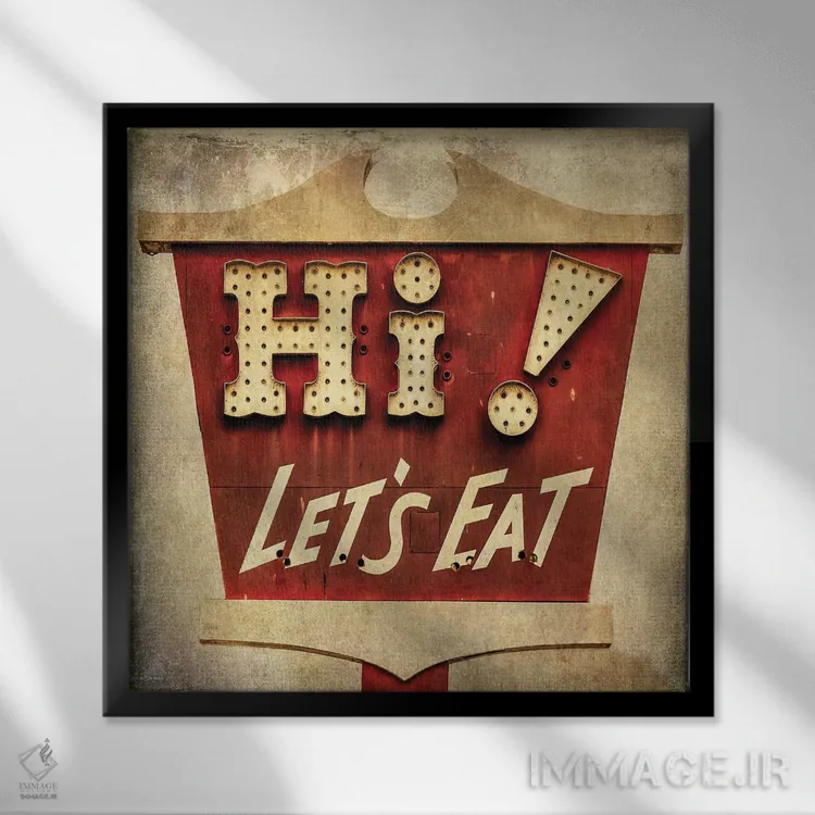 تابلو لسآنجلس قدیمی ۳ اثر هانی ملِک - نمای قابدار مشکی