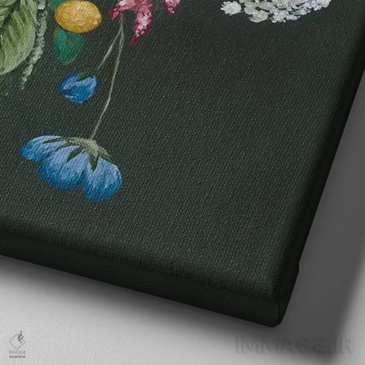 تابلو بوستون تریر (نژاد سگ) اثر هولیهکس آرت (استودیو هنری) - نمای نزدیک بافت بوم