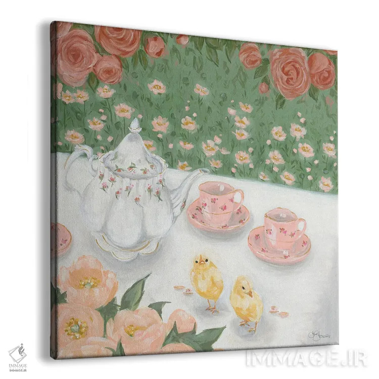 تابلو مهمانی چای اثر هولیهکس آرت (استودیو هنری) - نمای پرسپکتیو محصول