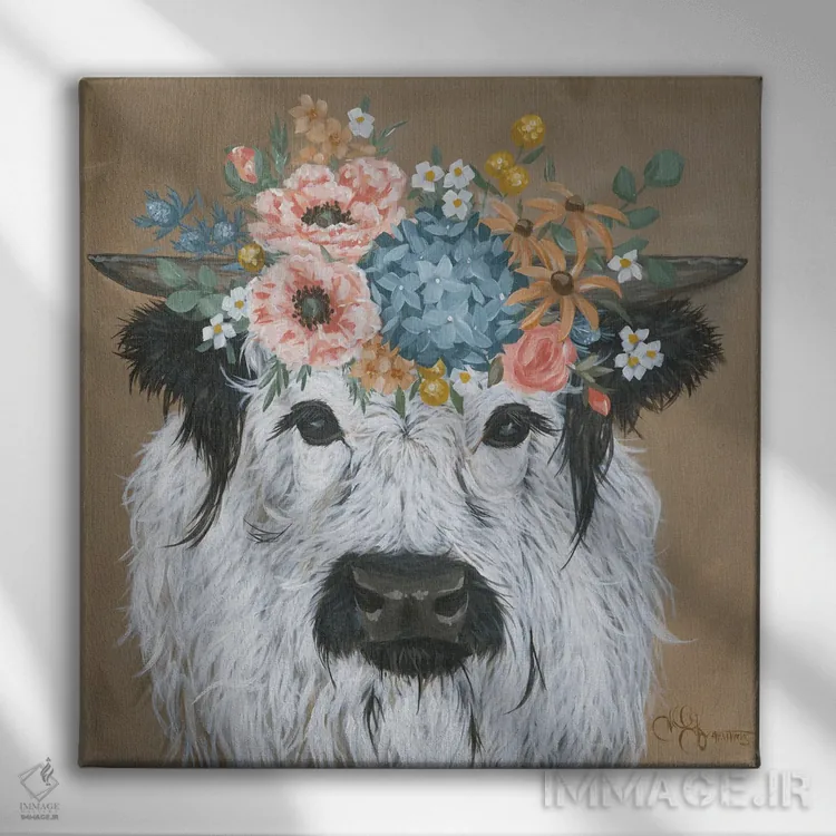 تابلو خانم کالووی اثر هولیهکس آرت (استودیو هنری) - نمای روبهرو روی دیوار