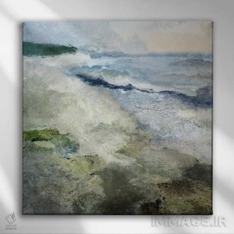 تابلو ساحل دوون (انگلستان) اثر دن هابدی - نمای روبهرو روی دیوار