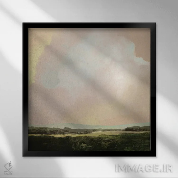 تابلو مزرعه جنوبی اثر دن هابدی - نمای قابدار مشکی