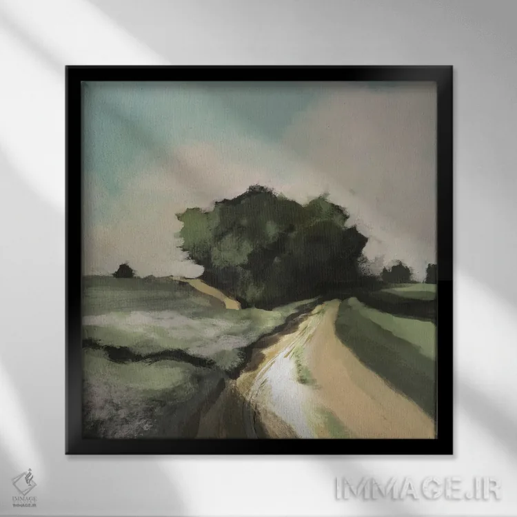 تابلو کوچه کورنوال اثر دن هابدی - نمای قابدار مشکی