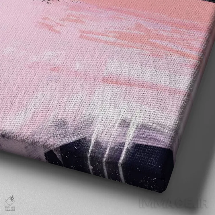 تابلو ساحل هلو اثر دن هابدی - نمای نزدیک بافت بوم