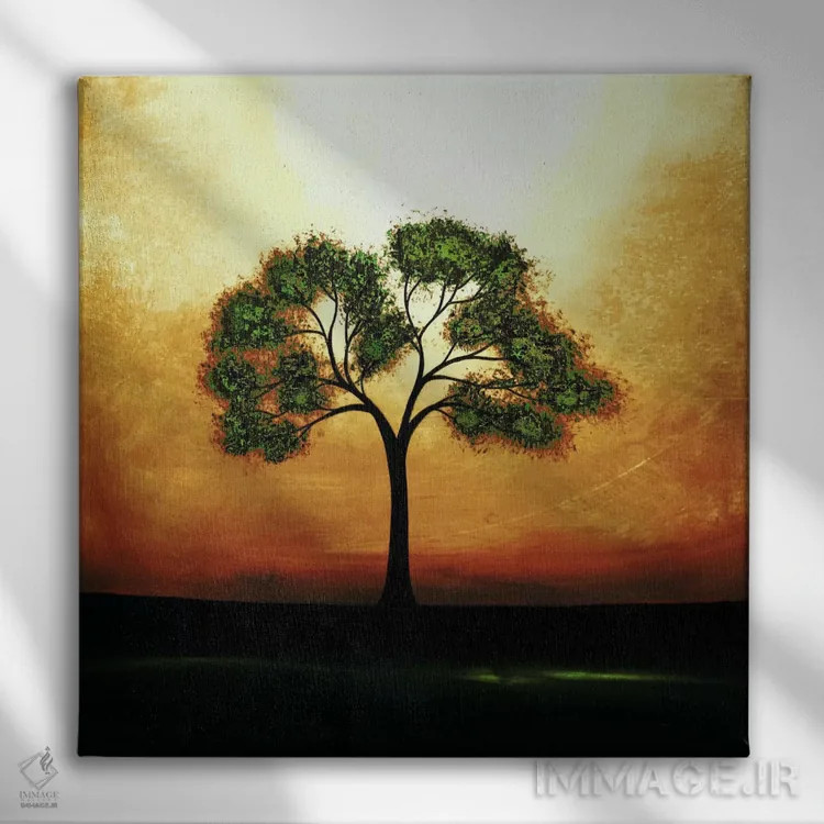 تابلو منتظرت میمانم اثر هدر آفرود - نمای روبهرو روی دیوار