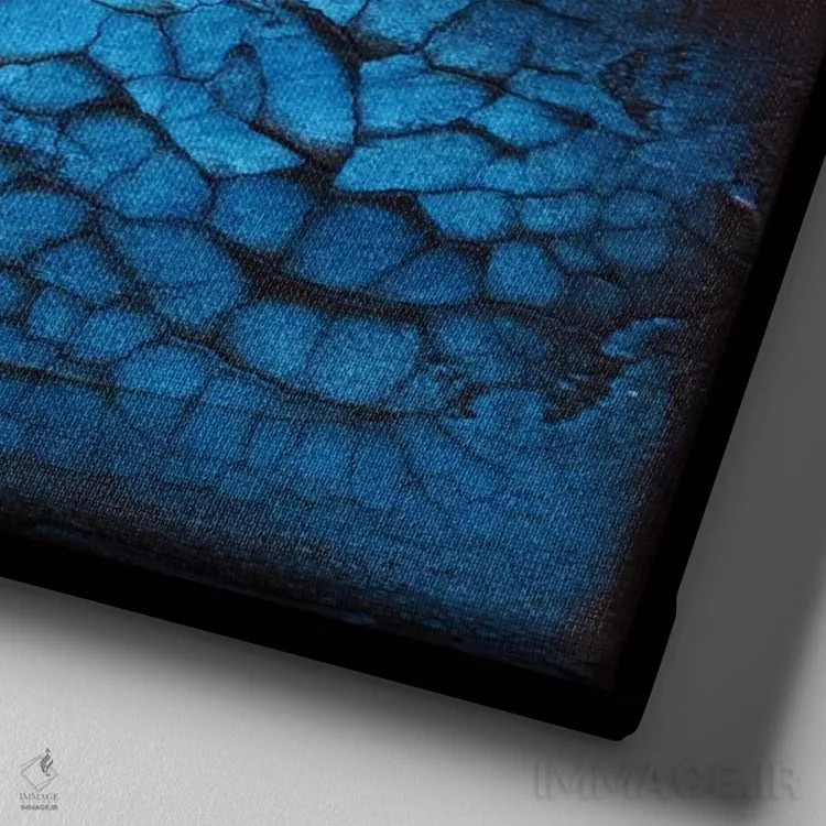 تابلو رفتن برای شنا اثر هدر آفرود - نمای نزدیک بافت بوم