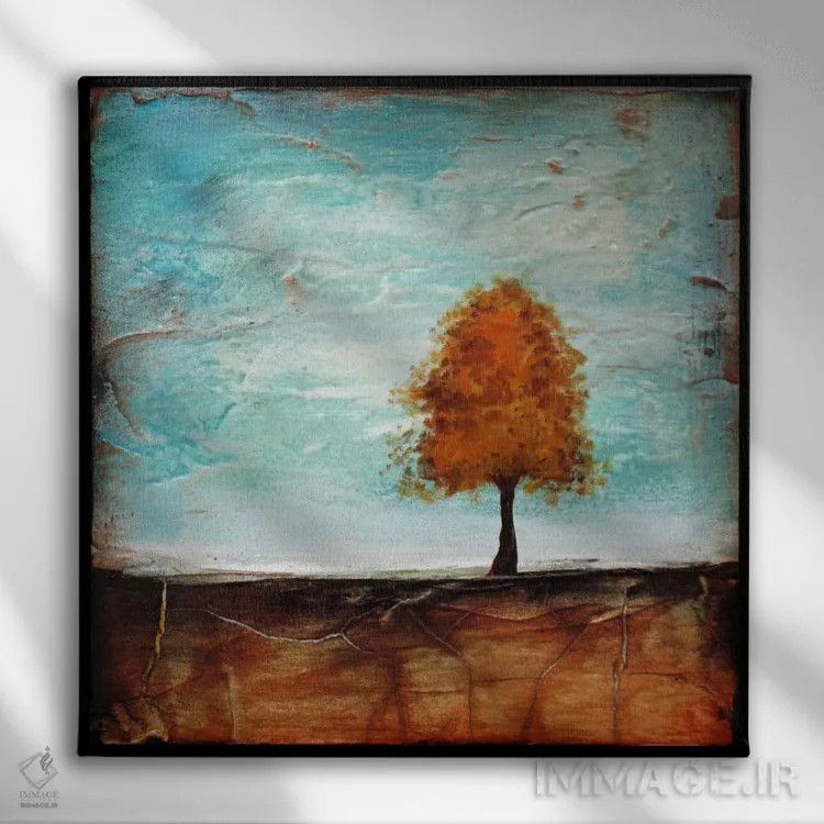 تابلو در اوج شکوفایی اثر هدر آفرود - نمای روبهرو روی دیوار