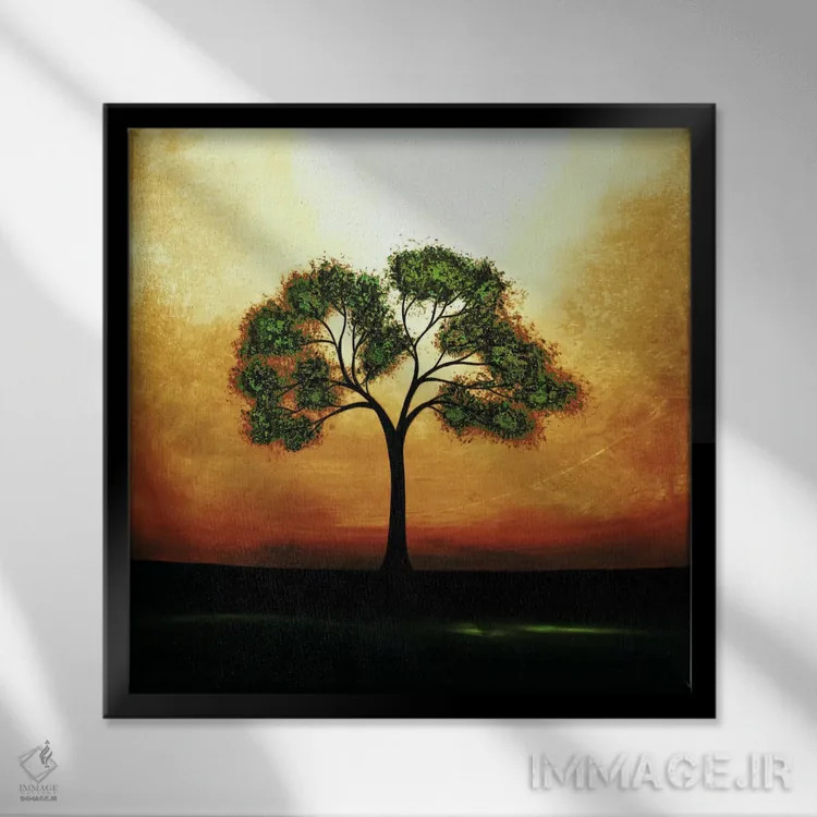 تابلو منتظرت میمانم اثر هدر آفرود - نمای قابدار مشکی