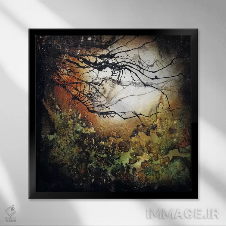 تابلو جای خوبی برای نشستن اثر هدر آفرود - نمای قابدار مشکی